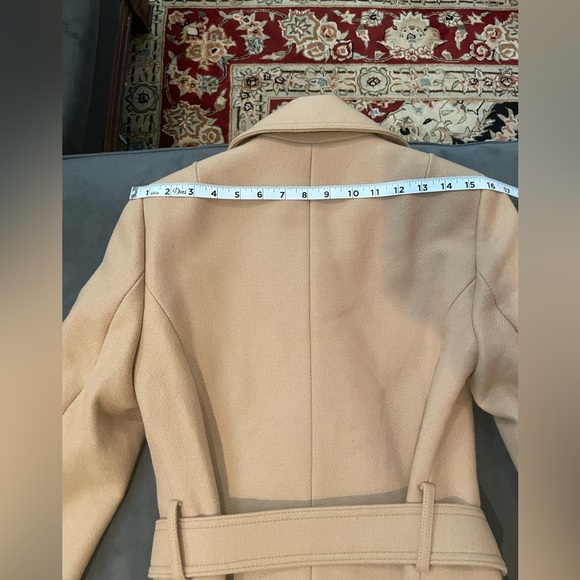 Reiss Tor Belted Wool Blend Coat In Camel NWT  US 4 - Picture 12 of 16